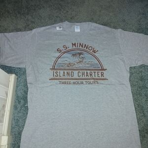 S. S. Minnow Island Tours Gray Short Sleeve Tee